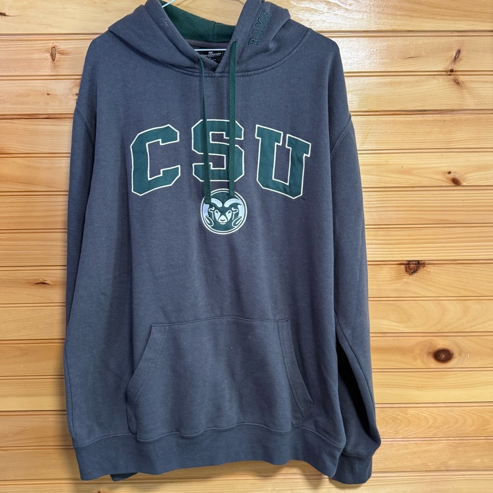 Colosseum Gray CSU Colorado State University Rams Sweatshirt Large